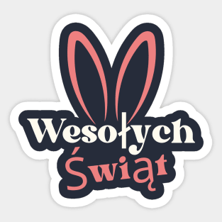 Happy Easter In Polish Sticker